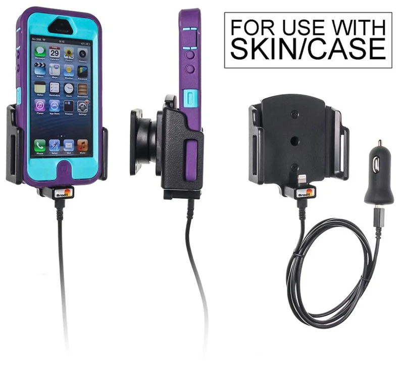 Gerätehalter 521504 mit Ladefunktion - für Smartphones - Apple iPhone 5C, Apple iPhone 5, Apple iPhone SE und weitere