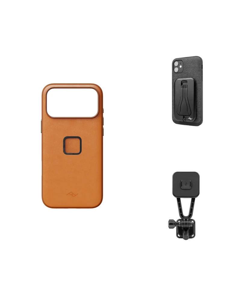 SlimLink Case for iPhone 18 Pro Max + Bundle 2 | Amber Leather