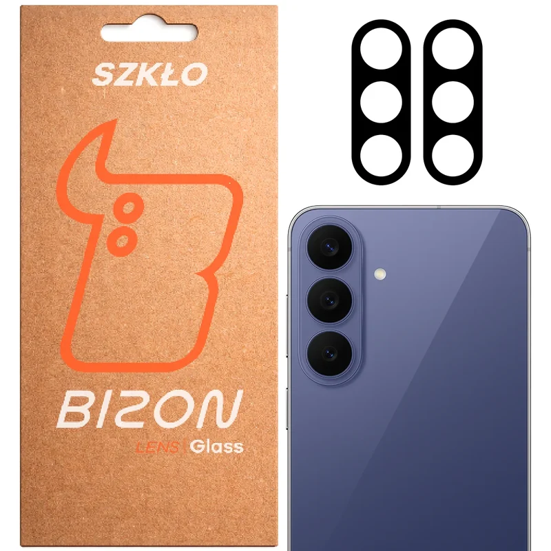 Gehärtetes Glas für die Kamera für Galaxy S26 FE, Bizon Glass Lens, 2 Stück