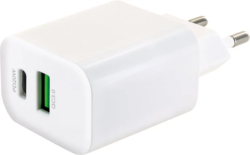 Ladegerät mit USB-A + USB-C