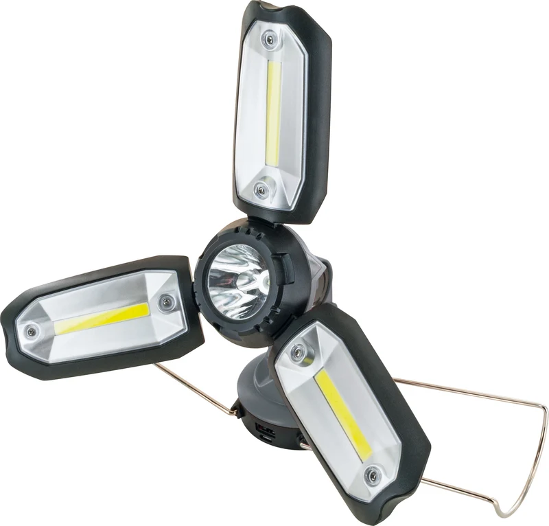 Camping-Leuchte mit integrierter Powerbank