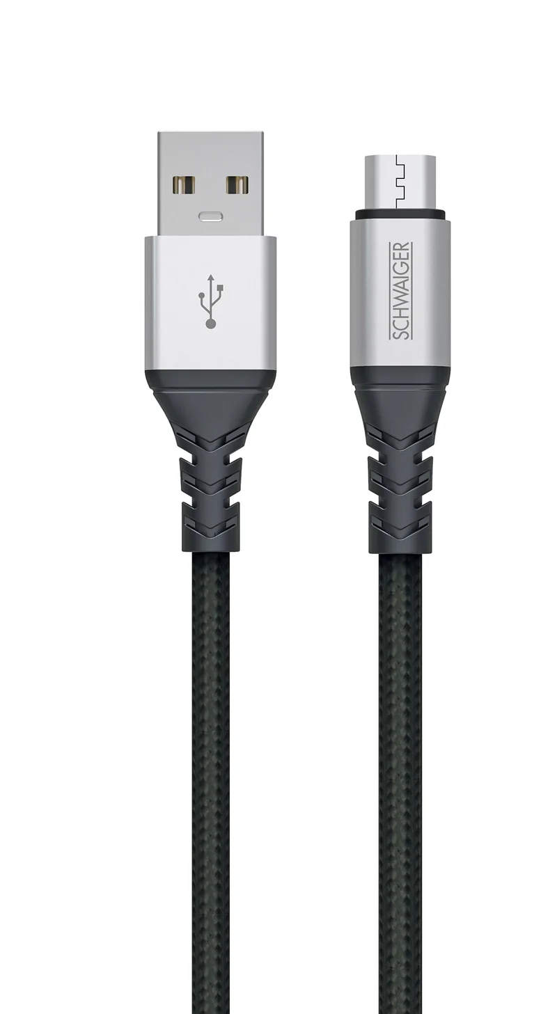 Micro-USB auf USB-A Kabel extrem reißfest 1,2 m