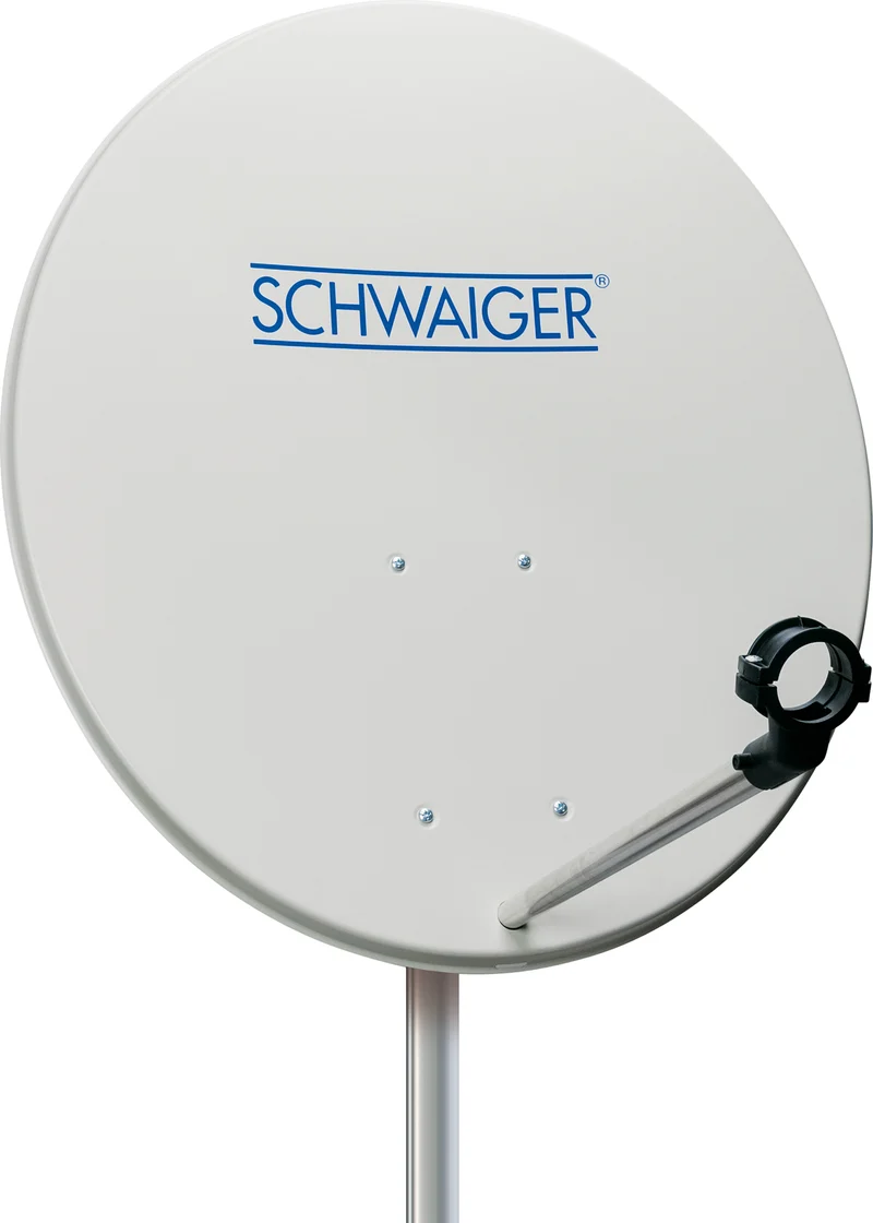 Stahl Satellitenschüssel 70 cm Hellgrau