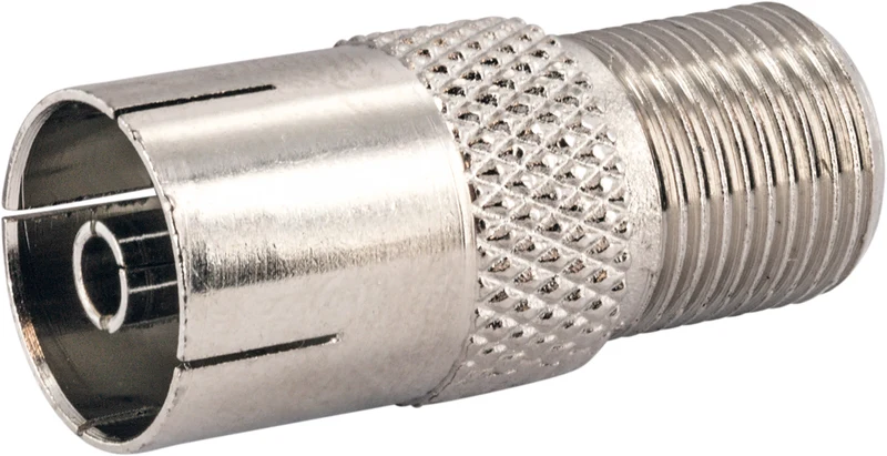 Adapter F- auf IEC-Buchse