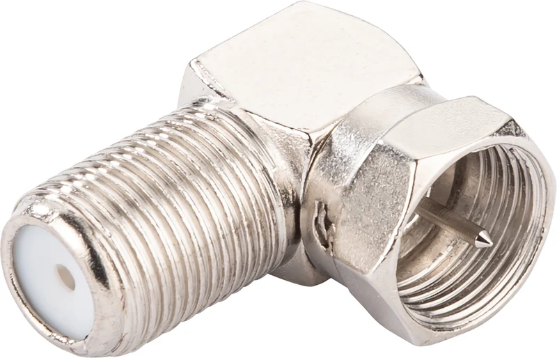 F-Winkeladapter F-Stecker auf F-Buchse