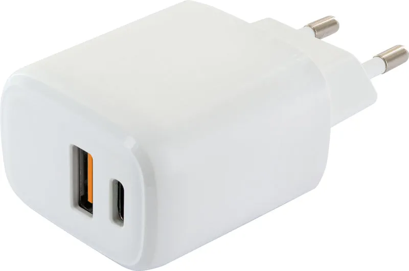 Schnell-Ladegerät mit USB-C + USB-A