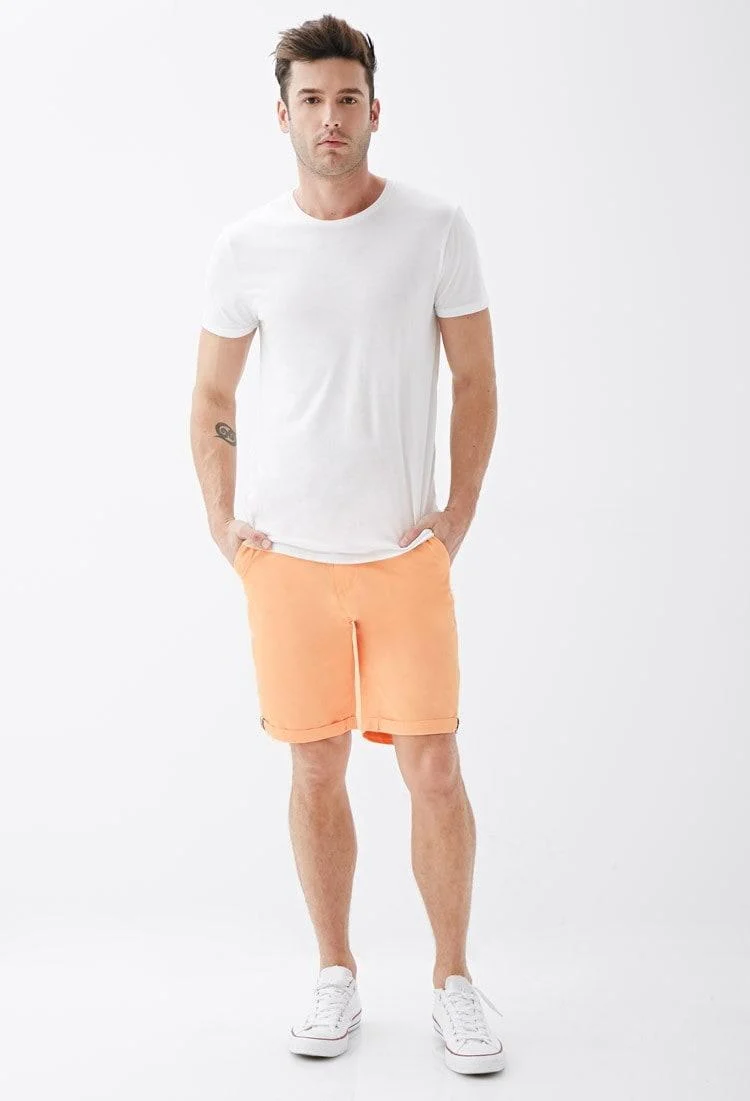 Cuffed Chino Shorts