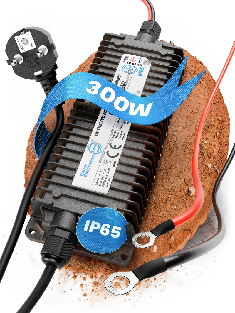 48V Batterie-Ladegerät LiFePO4 58,4V 5A 300W Ringanschluss