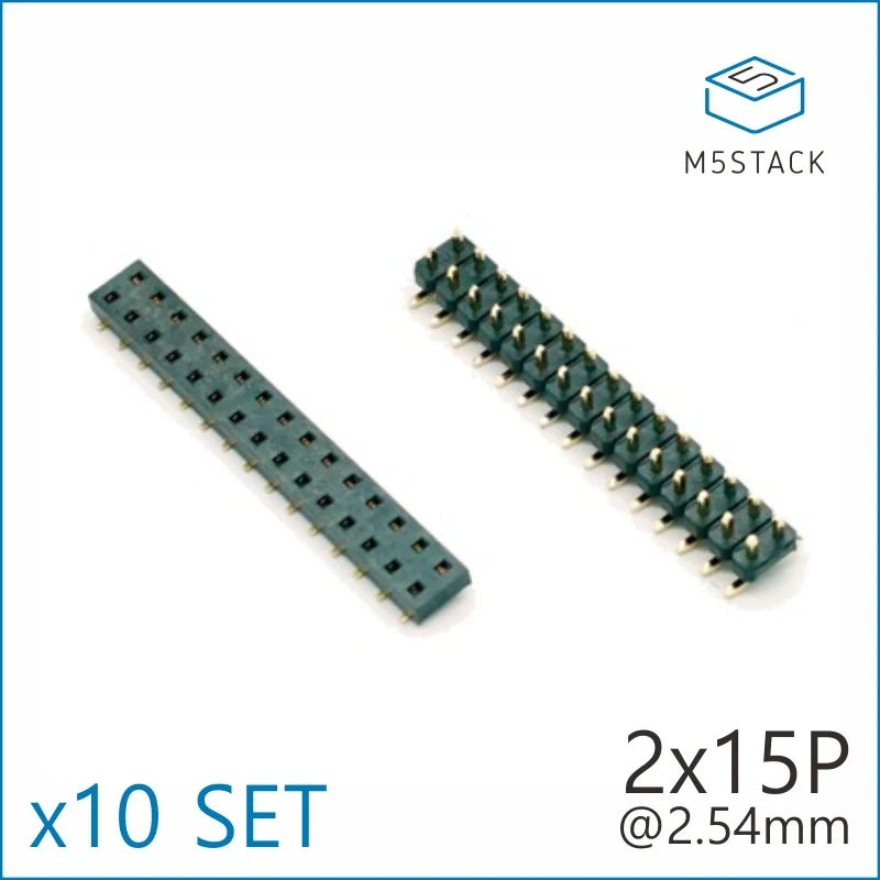 2x15 Pin Headers Socket 2.54mm Male & Female Connector