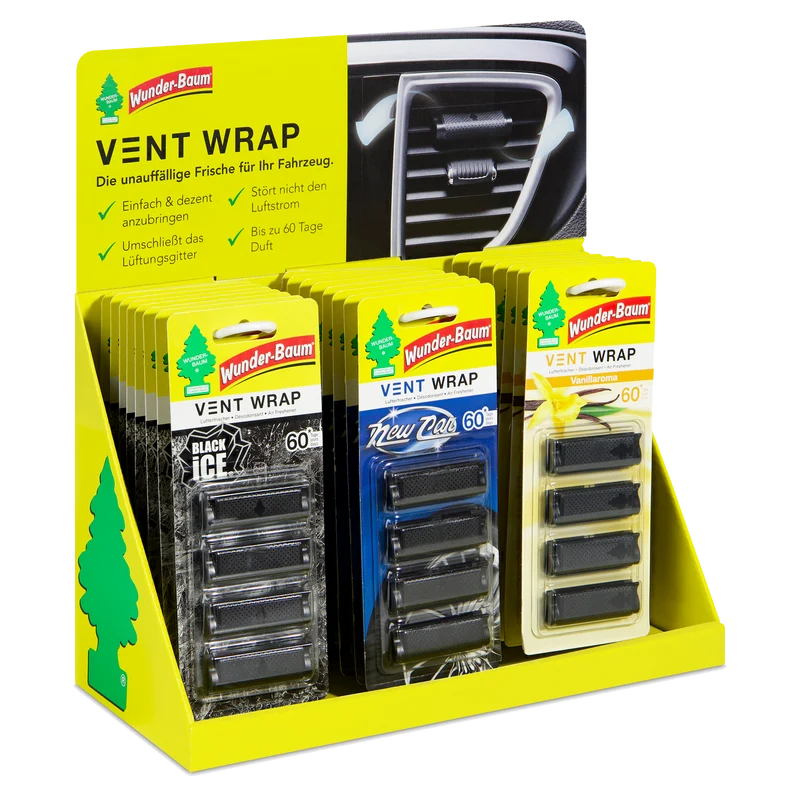 Wunderbaum Thekendisplay - Vent Wraps - 24-teilig