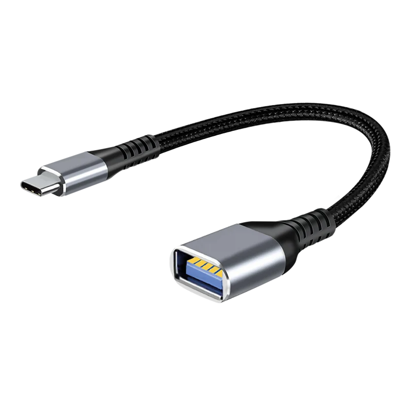 OTG Adapter - USB Type-C - USB A - USB 3.0 - Aluminium-Gehäuse - silber