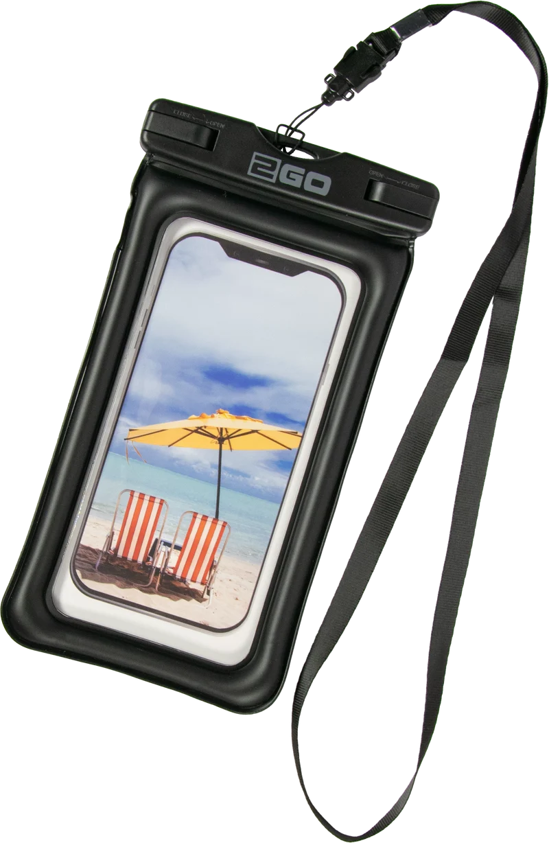 Beach Bag für Smartphones bis 7,5" - schwimmfähig - touchscreenfähig - mit Umhängeband