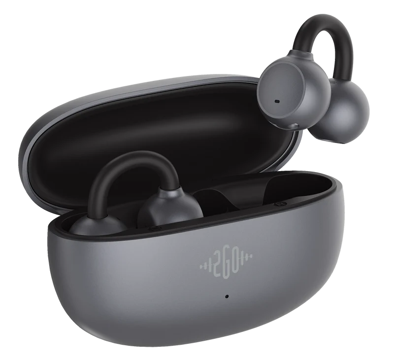 Bluetooth Headset "Clip" - App-Steuerung - Touch-Steuerung - schwarz