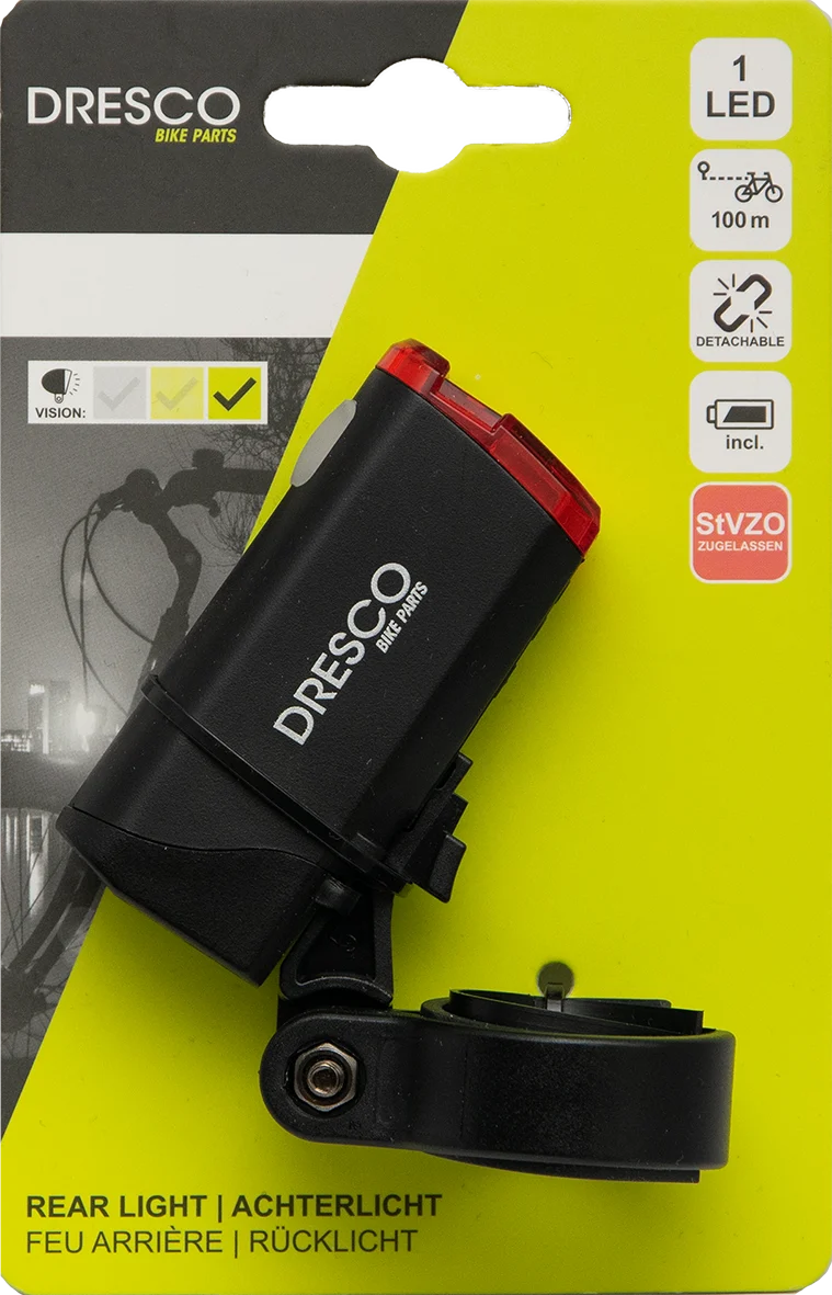 Dresco LED-Batterie-Rücklicht NEO
