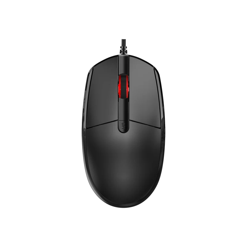 USB Maus - kabelgebunden - 4D - optisch - 1200 / 1600 / 2000 DPI - 150 cm Kabellänge - schwarz