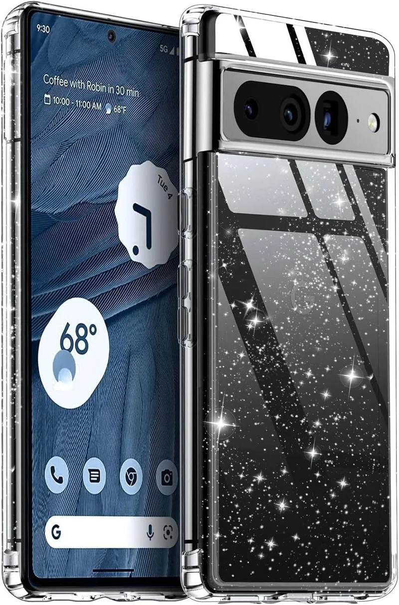 Hülle für Google Pixel 6, 7, 8, 9 Transparent