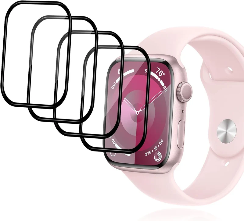 4x Schutzfolie PMMA Folie für Apple Watch Serien