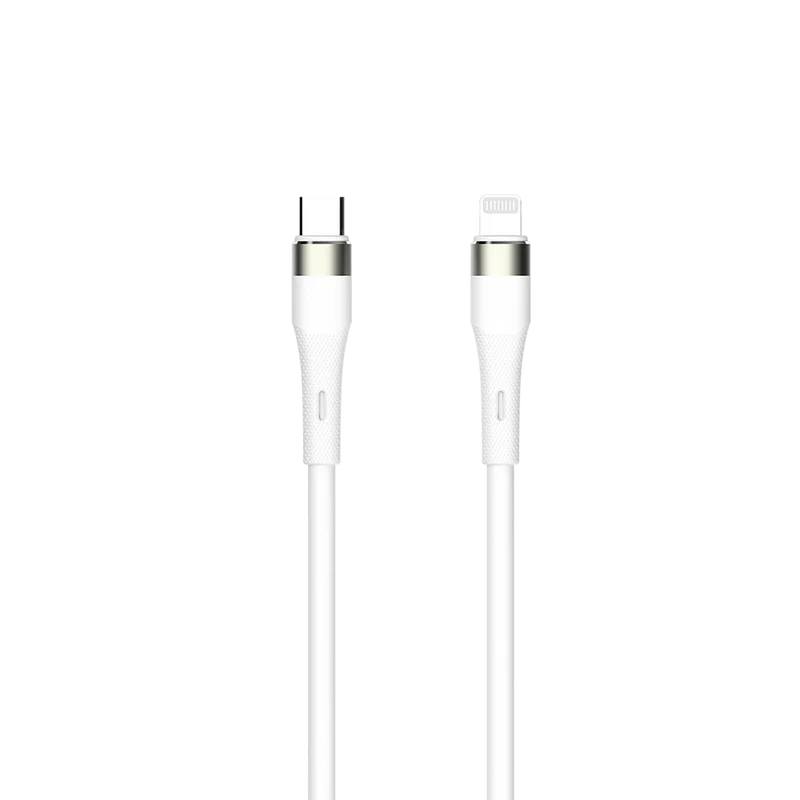 USB Datenkabel - USB Type-C auf 8-Pin (Lightning) - Soft Touch Silikon - 120 cm - verschiedene Farben