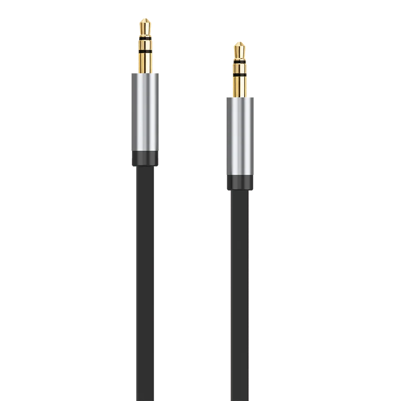 AUX Stereo-Audio-Kabel - 3,5 mm Klinkenstecker auf 3,5 mm Klinkenstecker - 150 cm - schwarz