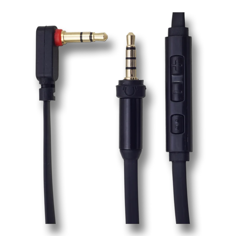 AUX-Freisprech-Kabel - 3,5 mm Klinkenstecker auf 3,5 mm Klinkenstecker - 100 cm - schwarz