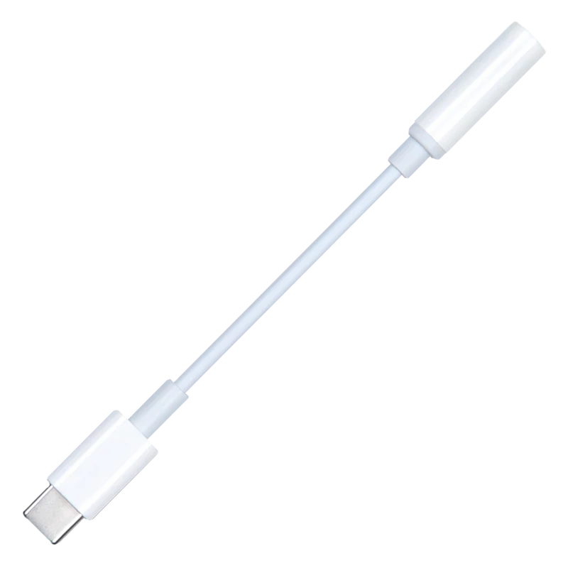 Audio-Adapter - USB Type-C Stecker auf 3,5 mm Klinkenbuchse - weiß