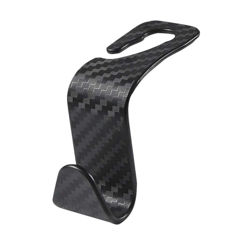 Universal Haken - für die Kfz-Kopfstütze - Carbon-Optik - 2er Set - schwarz