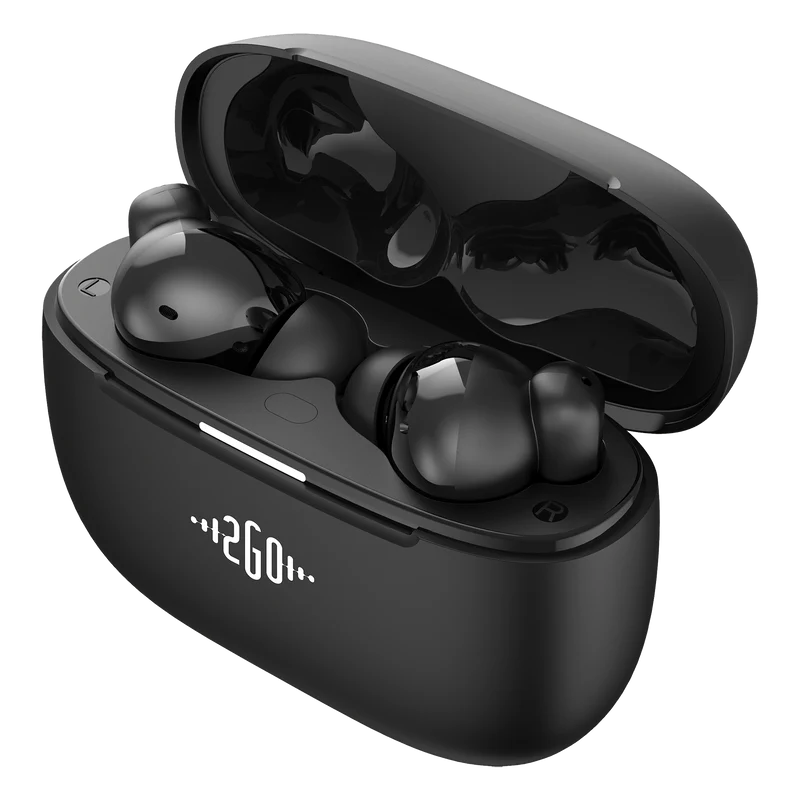 Bluetooth Headset "Focus" - ENC - ANC - App-Steuerung - Touch-Steuerung - schwarz