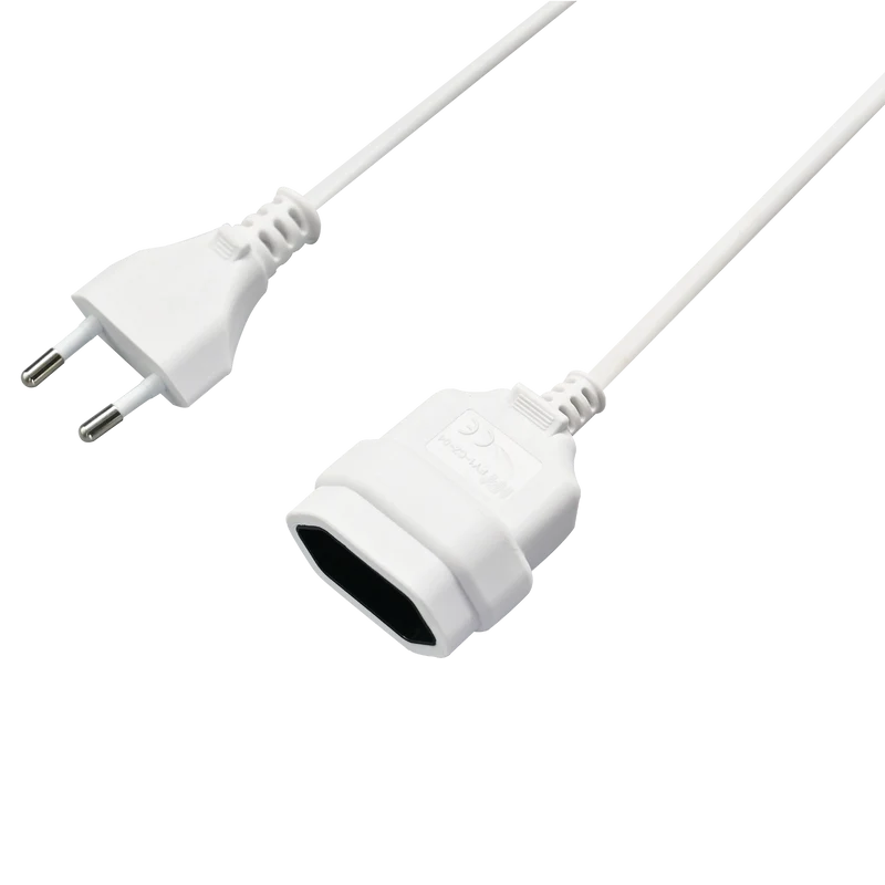 Euro-Verlängerung - Euro-Stecker auf Euro-Kupplung - maximal 600 W - 300 cm - verschiedene Farben