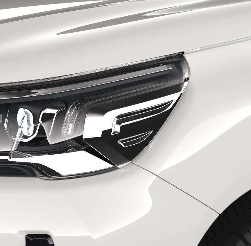 Chroom ornament koplampen (led) Toyota Hilux 2020 >