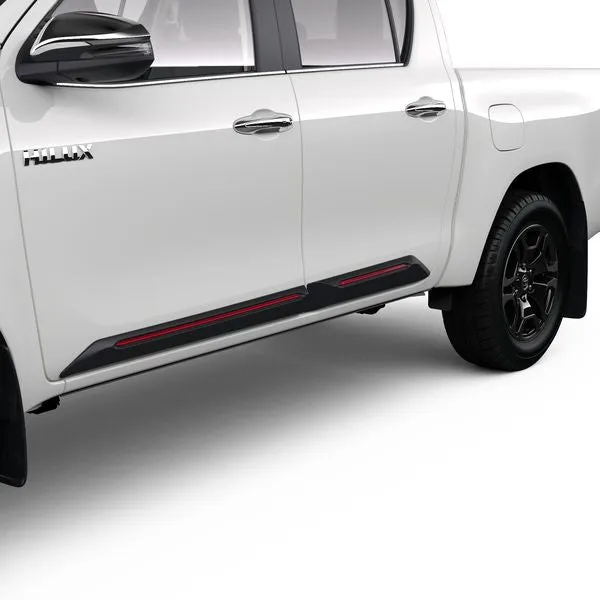Ornamenten / bescherming zijkant Toyota Hilux DC 2020 >