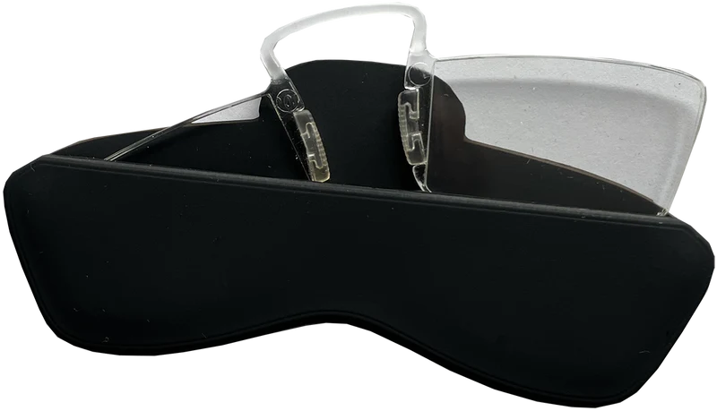 Lesebrille mit selbstklebender Hülle