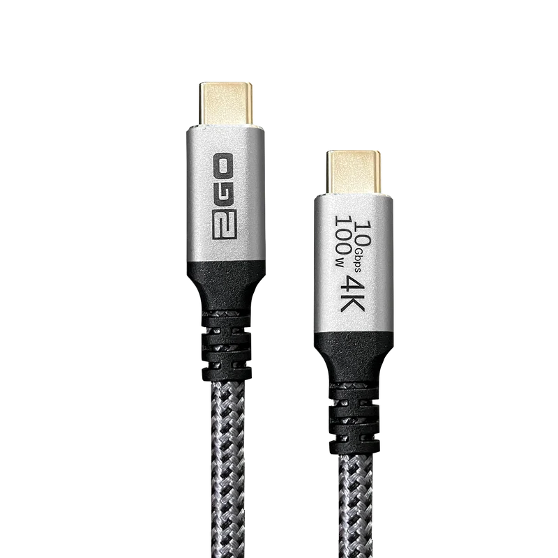 USB Datenkabel - High Speed - USB Type-C auf USB Type-C - diverse Längen - grau