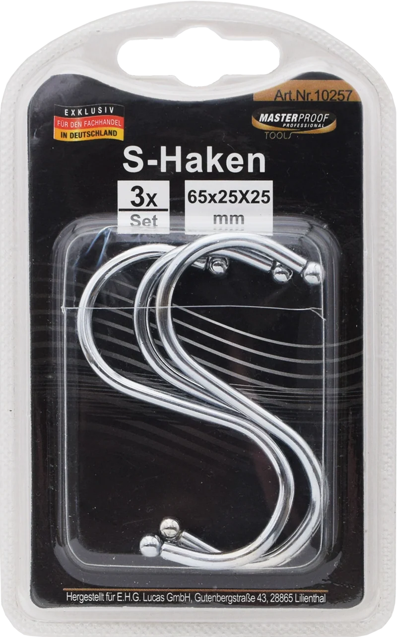 S-Haken 65 x 25 x 25 mm