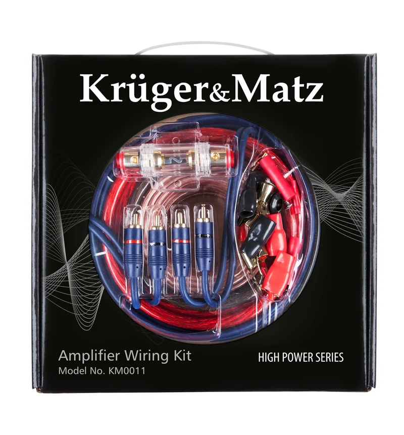Verstärkerkabelsatz + Montagezubehör Kruger&Matz KM0011