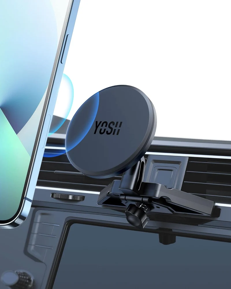 YOSH MagSafe Car Mount CD Slot Phone Holder for Car, CD Magnetic Phone Mount, iPhone Cradle Magnet, for iPhone 17/16/15/14/13/12 Series & MagSafe Case