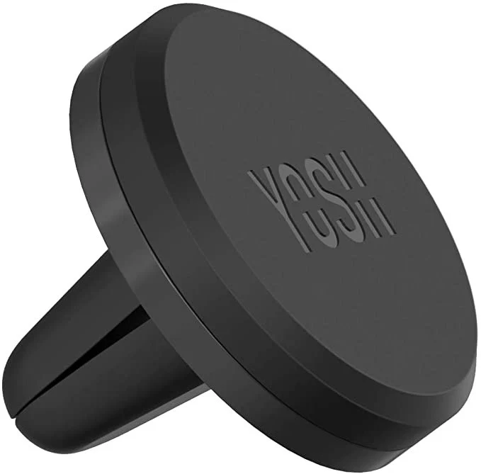YOSH Car Phone Holder, Magnetic Phone Holder with Strong Upgraded Magnets, Super Stable Air Vent Cradle Compatible with iPhone & Samsung Includes Metal Plates, Car Accessories