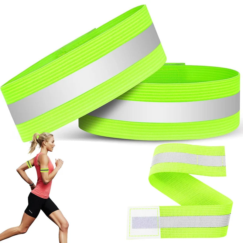 Reflektorband Reflektierend Leuchtband Armband Reflektor Sicherheit Joggen Set