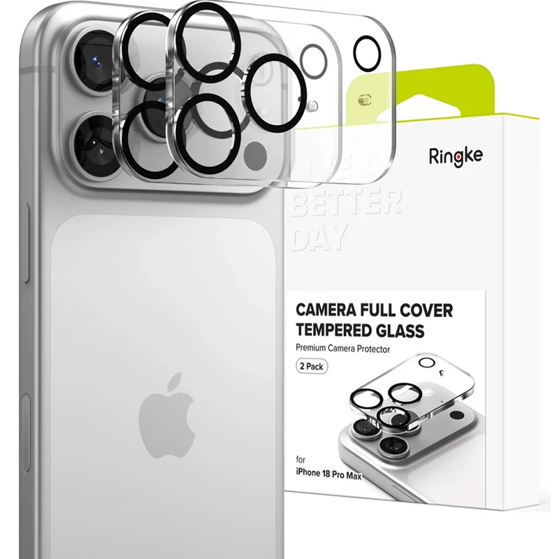 Kameraschutz für iPhone 18 Pro Max, Ringke Camera Full Cover Glass, 2 Stück