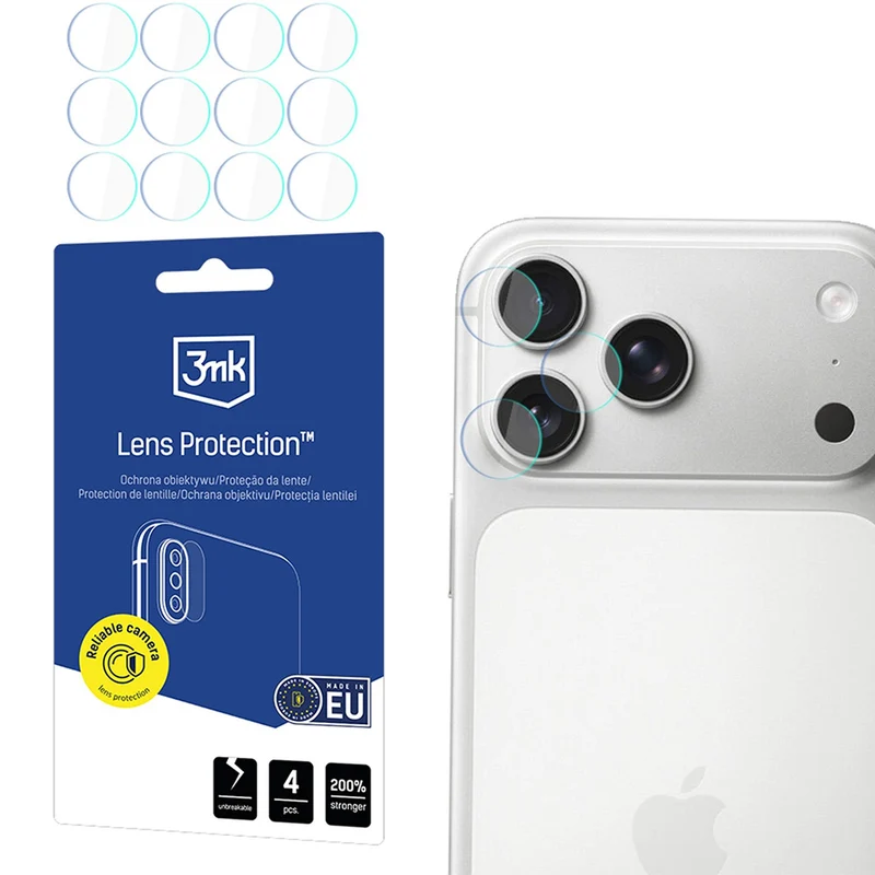 Objektivschutz für iPhone 18 Pro Max / 18 Pro, 3mk Lens Protection, 4 Sätze