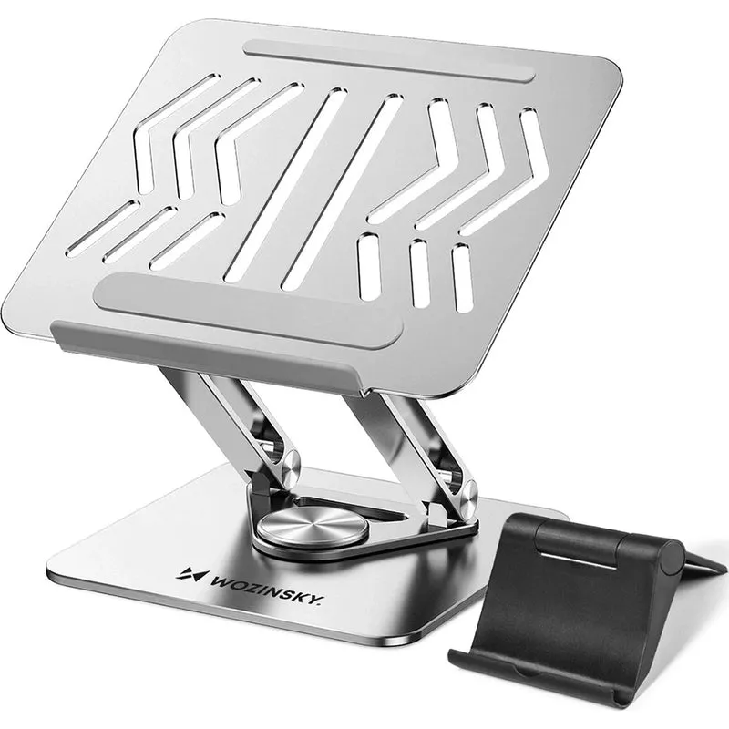 Laptop- und Tabletständer drehbar, Wozinsky WRS-CPY84SS, Silber