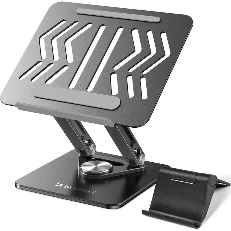 Laptop- und Tabletständer, drehbar, Wozinsky WRS-CPY84SB, Schwarz
