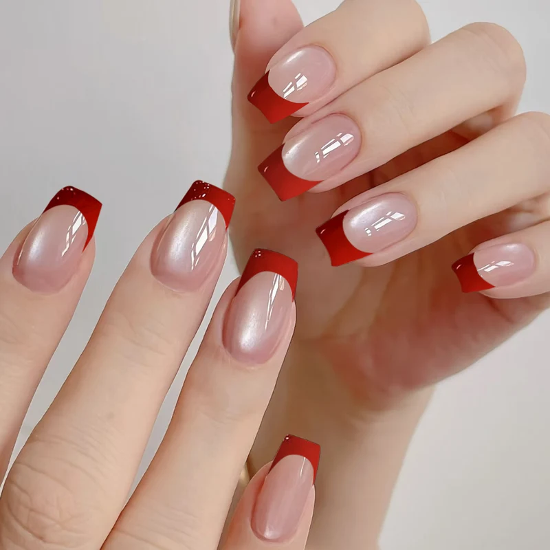 Stylish Elegante Französische Spitze Nagelkunst Karnz