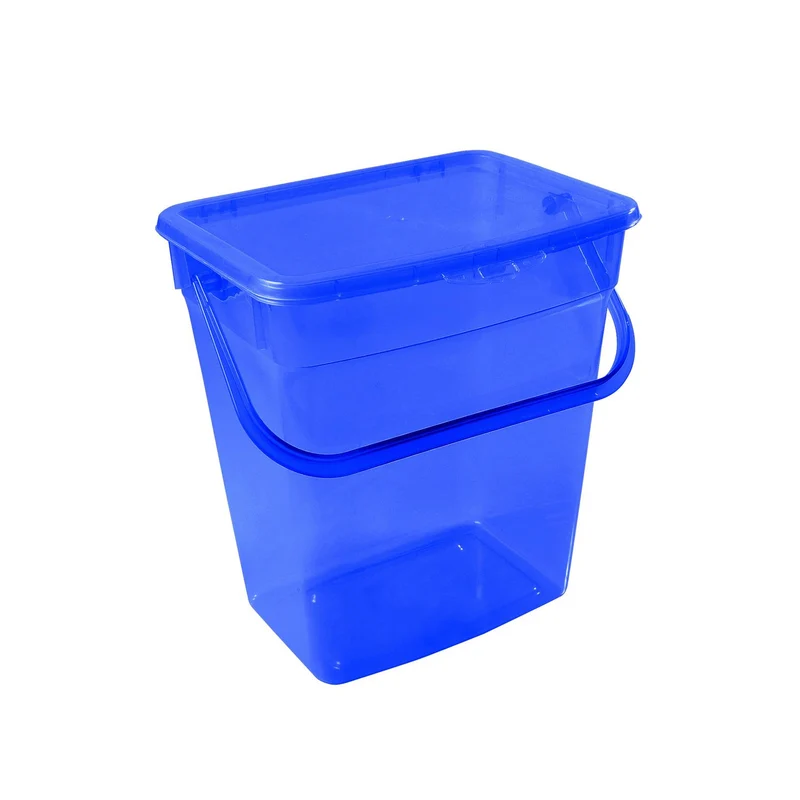 Waschpulver Aufbewahrungsbox mit Deckel Futterbehalter Behälter 10L Blau