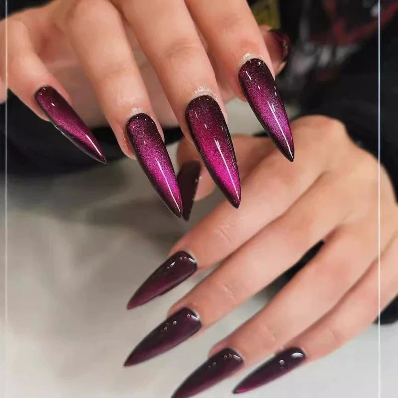 Stiletto Ombre Press-On Nägel Karnz