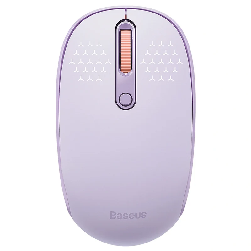 Ergonomische kabellose Maus, Baseus F01B, Tri-Mode Wireless Mouse, Bluetooth 5.0 / 3.0, 2.4 GHz (USB) 1600 DPI. Violett