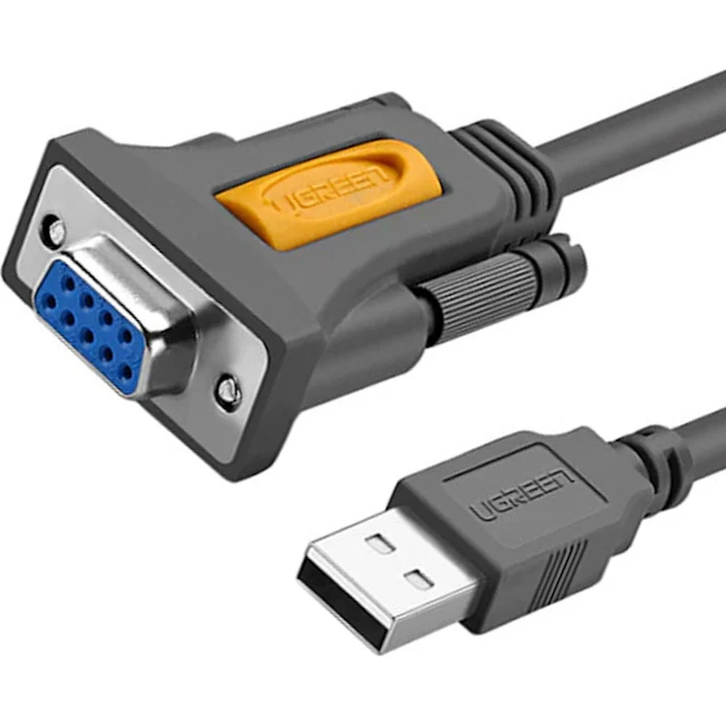 Kabel USB-A auf DB9 RS-232, 1.5 m, Ugreen CR104, Grau
