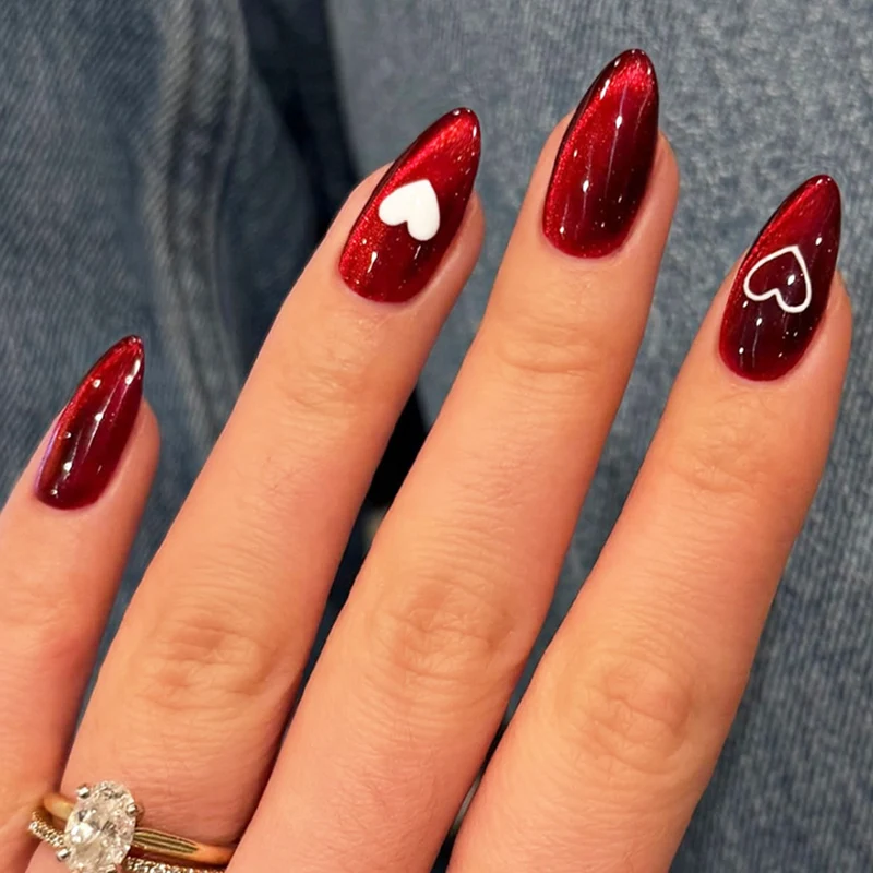 Herz Akzent Acryl Nageldesign Karnz