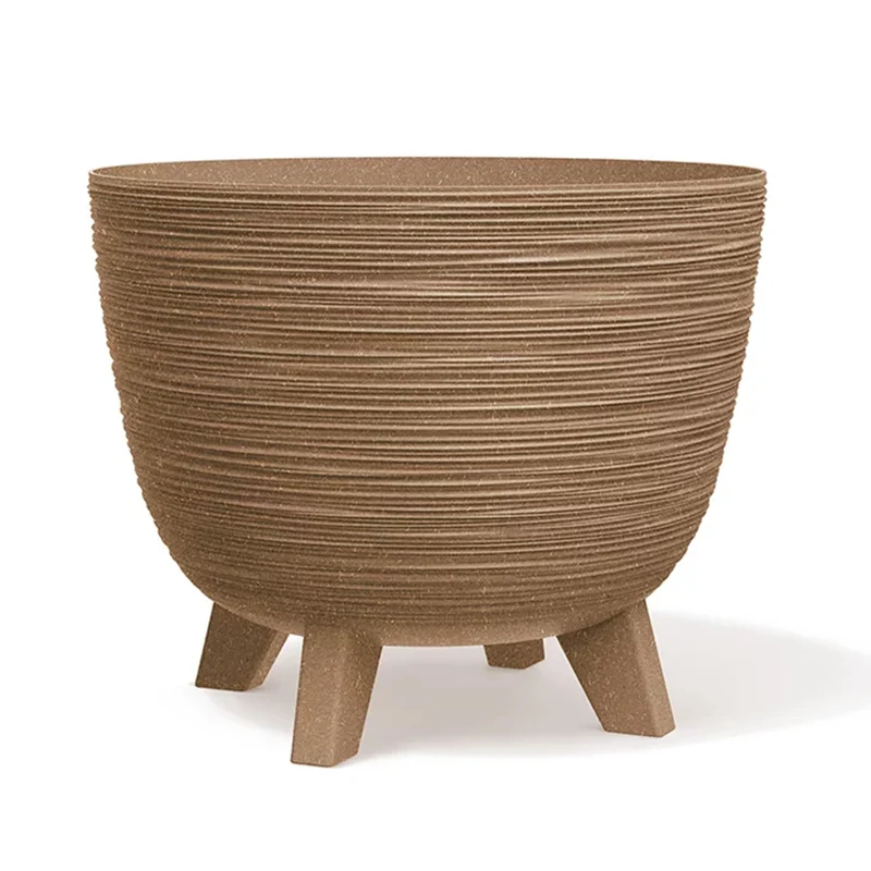 Blumentopf Pflanzschale UV-strahlenbeständig Prosperplast Furu Eco Wood-Naturo ⌀ 236mm