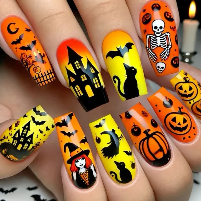 Halloween-Themen 3D Nagelkunst Erweiterungen Karnz 1789713455