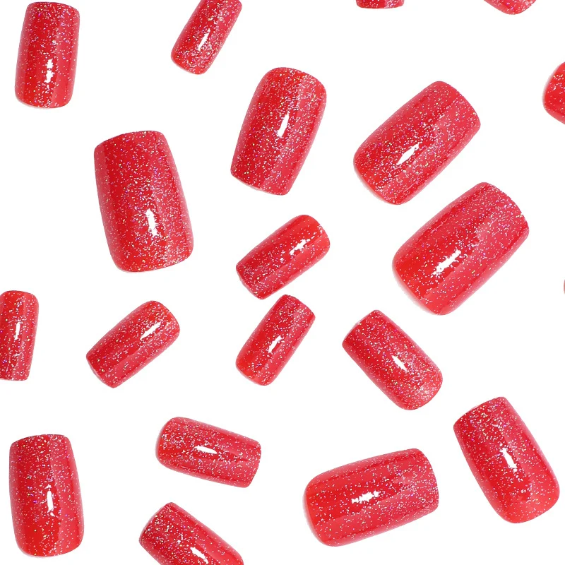 Glitzerndes Press-On Nail Art Set Karnz